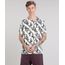 Camiseta-Masculina-Estampada-de-Abacaxis-com-Caveiras-Manga-Curta-Gola-Careca-Off-White-9511116-Off_White_1