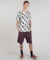 Camiseta-Masculina-Estampada-de-Abacaxis-com-Caveiras-Manga-Curta-Gola-Careca-Off-White-9511116-Off_White_3