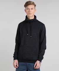 Blusao-Masculino-em-Moletom-com-Bolso-Gola-Alta-Preto-9349337-Preto_1