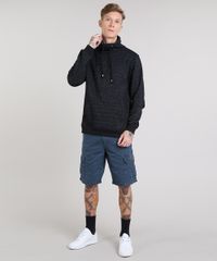 Blusao-Masculino-em-Moletom-com-Bolso-Gola-Alta-Preto-9349337-Preto_3