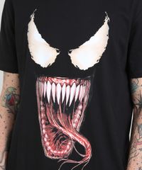 Camiseta-Masculina-Venom-Manga-Curta-Gola-Careca-Preta-9512388-Preto_4