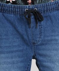 Bermuda-Jeans-Masculina-Reta-com-Bolsos-Azul-Medio-9578293-Azul_Medio_2