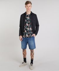 Bermuda-Jeans-Masculina-Reta-com-Bolsos-Azul-Medio-9578293-Azul_Medio_3