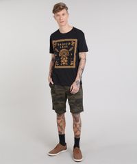 Bermuda-de-Sarja-Masculina-Reta-Estampada-Camuflada-com-Bolsos-Verde-Militar-9578297-Verde_Militar_3