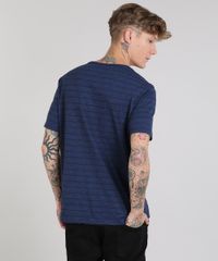 Camiseta-Masculina-Basica-Listrada-com-Bolso-Manga-Curta-Gola-Careca-Azul-Royal-9555301-Azul_Royal_2