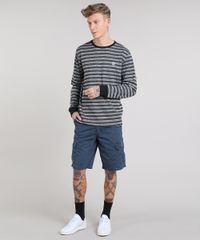 Blusao-Masculino-Listrado-em-Moletom-Cinza-Mescla-Escuro-9571641-Cinza_Mescla_Escuro_3