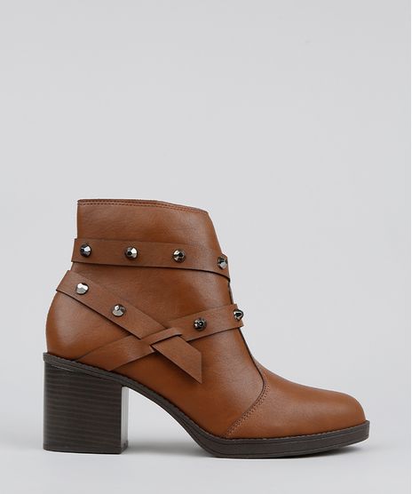 Bota-Feminina-Beira-Rio-Bico-Redondo-com-Tachas-Caramelo-9577809-Caramelo_1