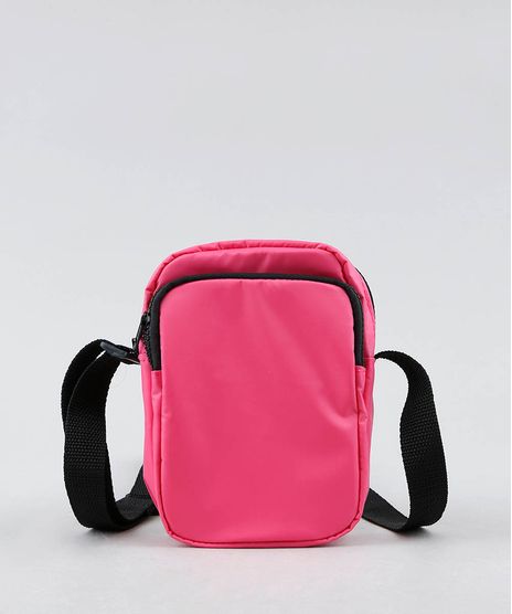 Bolsa-Shoulder-Bag-Unissex-Transversal-Pequena-com-Bolso-Rosa-Neon-9529878-Rosa_Neon_1