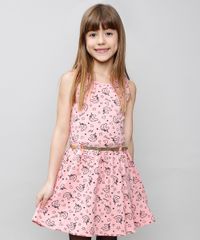 Vestido-Infantil-Estampado-de-Unicornios-com-Cinto-Sem-Manga-Rosa-9537313-Rosa_1