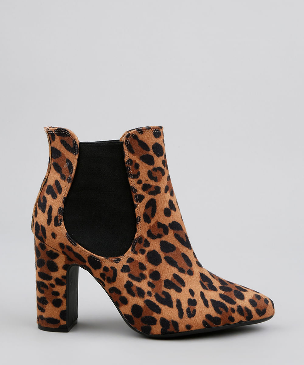 bota animal print vizzano