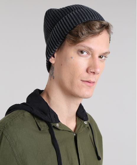 Gorro-Masculino-em-Trico-Preto-9363312-Preto_1