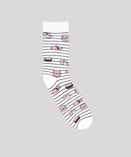 Meia-Masculina-Cano-Alto-Estampada-Listrada-com-Sushis-Branca-9429288-Branco_1