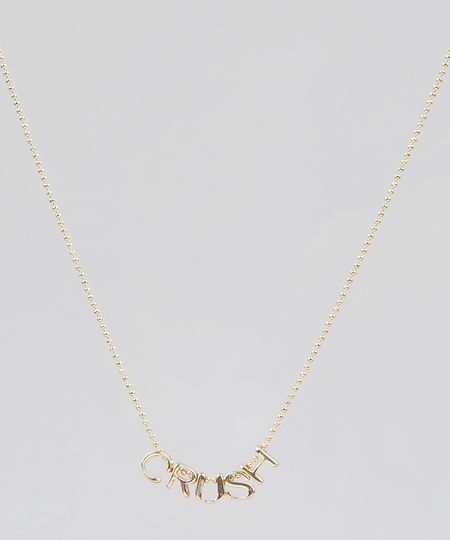 Colar-Feminino-Folheado-com-Pingente--Crush--Dourado-9544876-Dourado_1