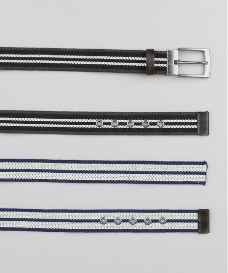 Kit-de-2-Cintos-Masculinos-Dupla-Face-em-Lona-Multicor-9586144-Multicor_1