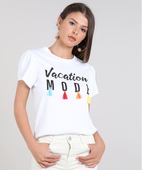 Blusa-Feminina--Vacation-Mode--com-Tassel-Manga-Curta-Decote-Redondo-Off-White-9570681-Off_White_1