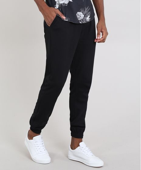 Calca-Masculina-Relaxed-em-Moletom-com-Textura-Preta-9538246-Preto_1