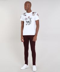Calca-de-Sarja-Masculina-Skinny-com-Barra-a-Fio-Vinho-9532884-Vinho_3