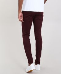 Calca-de-Sarja-Masculina-Skinny-com-Barra-a-Fio-Vinho-9532884-Vinho_4