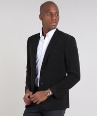 Blazer-Masculino-Canelado-com-Bolsos-Preto-9381661-Preto_1