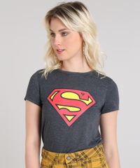 Blusa-Feminina-Super-Homem-Decote-Redondo-Manga-Curta-Cinza-Mescla-Escuro-9573349-Cinza_Mescla_Escuro_1