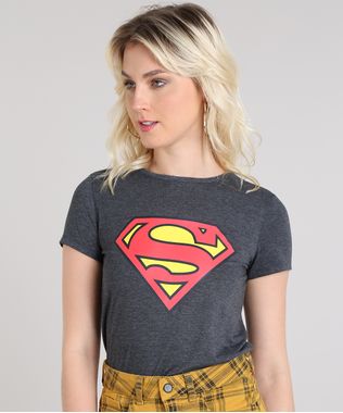 Blusa-Feminina-Super-Homem-Decote-Redondo-Manga-Curta-Cinza-Mescla-Escuro-9573349-Cinza_Mescla_Escuro_1
