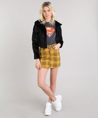 Blusa-Feminina-Super-Homem-Decote-Redondo-Manga-Curta-Cinza-Mescla-Escuro-9573349-Cinza_Mescla_Escuro_3