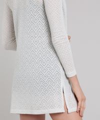 Capa-Feminina-Longa-em-Trico-Geometrico-com-Fenda-Bege-Claro-9230122-Bege_Claro_4