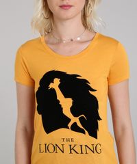 Blusa-Feminina-o-Rei-Leao-Manga-Curta-Decote-Redondo-Mostarda-9577899-Mostarda_4