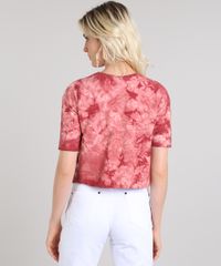 Blusa-Feminina-Cropped-Estampada-Tie-Dye-em-Moletom-Manga-Curta-Decote-Redondo-Vermelha-9554131-Vermelho_2