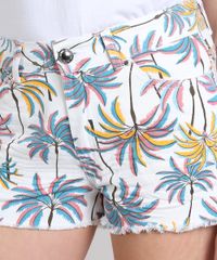 Short-de-Sarja-Feminino-Estampado-Tropical-com-Bolsos-Off-White-9586475-Off_White_4