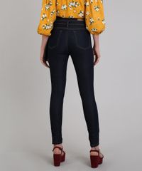 Calca-Jeans-Feminina-Sawary-Skinny-com-Faixa-para-Amarrar-Azul-Escuro-9617985-Azul_Escuro_2