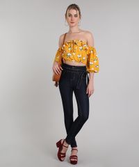 Calca-Jeans-Feminina-Sawary-Skinny-com-Faixa-para-Amarrar-Azul-Escuro-9617985-Azul_Escuro_3
