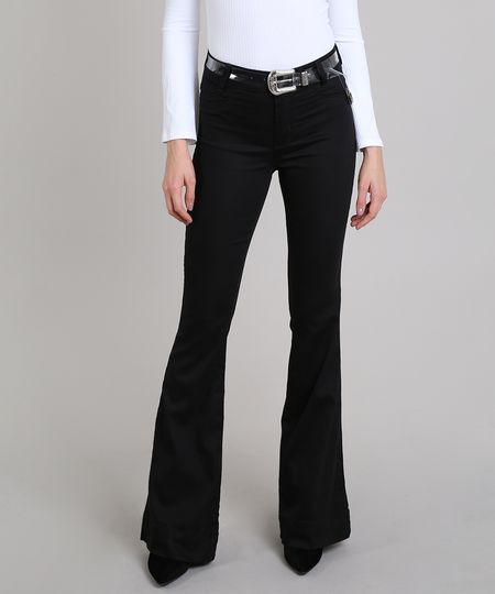 Calca-de-Sarja-Sawary-Feminina-Flare-com-Cinto-Transparente-Preta-9617989-Preto_1 Calca-de-Sarja-Sawary-Feminina-Flare-com-Cinto-Transparente-Preta-9617989-Preto_1
