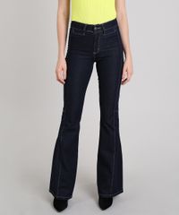 Calca-Jeans-Feminina-Sawary-Flare-com-Pespontos-Azul-Escuro-9617988-Azul_Escuro_1