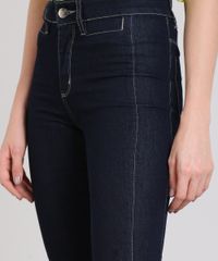 Calca-Jeans-Feminina-Sawary-Flare-com-Pespontos-Azul-Escuro-9617988-Azul_Escuro_4