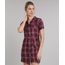 Vestido-Chemise-Feminino-Curto-Estampado-Xadrez-Manga-Curta-Vermelho-9573165-Vermelho_1