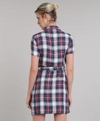 Vestido-Chemise-Feminino-Curto-Estampado-Xadrez-Manga-Curta-Azul-Marinho-9573165-Azul_Marinho_2