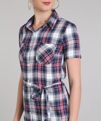 Vestido-Chemise-Feminino-Curto-Estampado-Xadrez-Manga-Curta-Azul-Marinho-9573165-Azul_Marinho_4