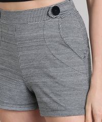 Short-Feminino-Estampado-Xadrez-com-Bolso-Cinza-9569294-Cinza_4