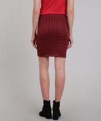 Saia-Feminina-com-Recortes-Estampada-Xadrez-com-Bolsos-Vermelho-9580057-Vermelho_2