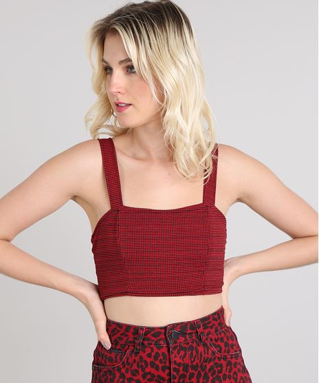 Top-Cropped-Feminino-Estampado-Xadrez-Vermelho-9569296-Vermelho_1