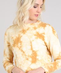 Blusao-Feminino-Cropped-Estampado-Tie-Dye-em-Moletom-Mostarda-9554129-Mostarda_4