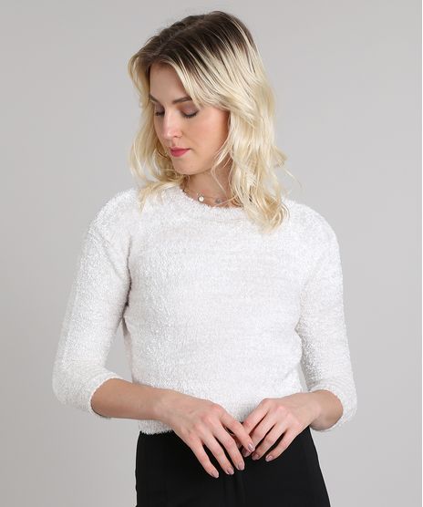 Sueter-Feminino-Cropped-em-Trico-Felpudo-Manga-3-4-Off-White-9431367-Off_White_1