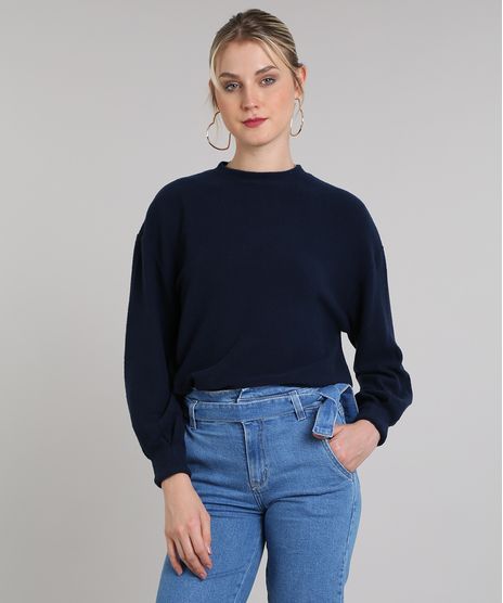 Blusao-Feminino-em-Fleece-Decote-Redondo-Azul-Marinho-9419478-Azul_Marinho_1