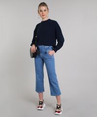 Blusao-Feminino-em-Fleece-Decote-Redondo-Azul-Marinho-9419478-Azul_Marinho_3