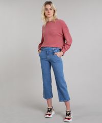 Blusao-Feminino-em-Fleece-Decote-Redondo-Rosa-Escuro-9419478-Rosa_Escuro_3