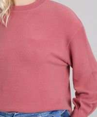 Blusao-Feminino-em-Fleece-Decote-Redondo-Rosa-Escuro-9419478-Rosa_Escuro_4