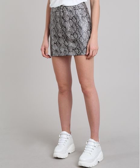 Saia-Feminina-Croco-Estampada-Animal-Print--Kaki-9461516-Kaki_1