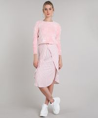 Sueter-Feminino-Cropped-em-Trico-Felpudo-Manga-3-4-Rose-9431367-Rose_3