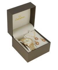 Kit-de-Relogio-Analogico-Champion-Feminino---Colar---Brinco---CN29150G-W-Dourado-8523689-Dourado_1